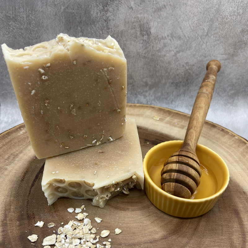 goats milk honey and oat soap